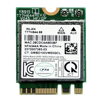 QCNFA344A Dual-Band-1200M Gigabit-AC Bezvadu Karte Windows710 ( NGFF - Interfeiss Bluetooth-compatible4.1)