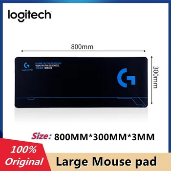 Sākotnējā Logitech Lielu Spēļu Pele Spilventiņu 800mmX300mmX3MM G logo Tastatūras Paklāju Peli Mat Galda Paklājiņš, Datora peles paliktnis