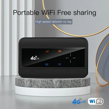 Portatīvo 4G WiFi Router 150Mbps 4G LTE, WiFi Rūteris, Bezvadu Kabatas Wifi Hotspot Mājās Automašīnas Mobilā MiFi Modemu ar Sim Kartes Slots