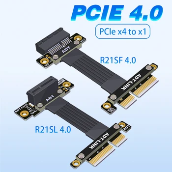 Stāvvadu PCIe PCI Express 4.0 X4, Lai X1 Paplašinājuma Kabeli, par Skaņas Karte, Tīkla Karte Uztveršanas Karte Gigabit Wireless LAN, USB Audio Kartes