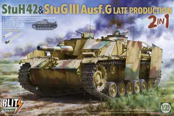 Takom 8006 1/35 Mērogā StuH42 & StuG.III Ausf.G Vēlu Ražošanas 2 in 1 Modeļa Komplekts
