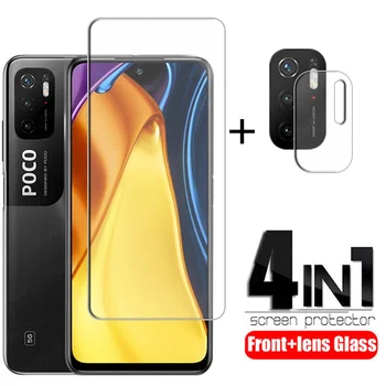 Par Xiaomi Poco M3 Pro Stikla Poco M3 Pro Rūdīts Stikls Tālrunis Filmu Ekrāna Aizsargs, Lai Poco F3 X3 M3 Pro Kameras Objektīvs Stikla