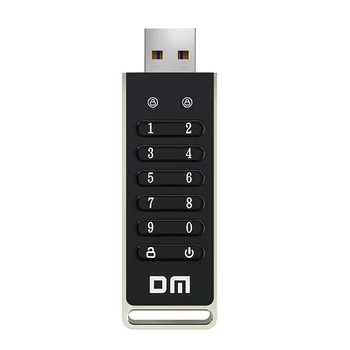 DM FD063 256-bitu Šifrēts USB Disks Paroli Drošs Flash Drive USB3.2 U Diska Atbalsta Reset/Tīrītāji/Auto Lock Funkcija
