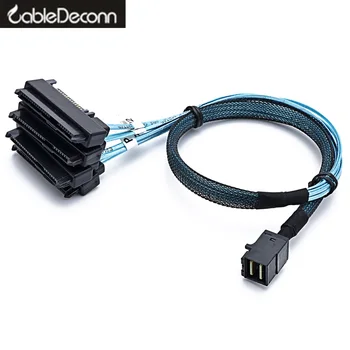 Mini SAS Cable SFF-8643, lai 4sas 29p+15p Iekšējā sata kabeļu savienotāji 1M