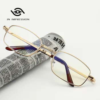 Jaunu Locīšanas Lasīšanas Brilles Vīriešu Metāla Anti-zila Gaisma Lasīšanas Brilles Pārklātas Ērti vecāka Gadagājuma Brilles Brilles Sievietēm