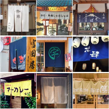 Japāņu stila Horizontāla Aizkaru Suši Restorānu Izakaya Durvju Aizkars Virtuves Nodalījumu, Aizkaru Veikals, Apdares Īsā Aizkaru