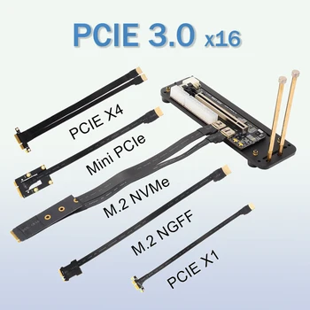 Portatīvo datoru Ārējās Grafikas Karte eGPU PCI-E 3.0 X16, lai M. 2 NVMe&M. 2 NGFF&mPCIe&PCIe X1&PCIe X4 pagarinātāja Vads ar Stiprinājuma ITX STX
