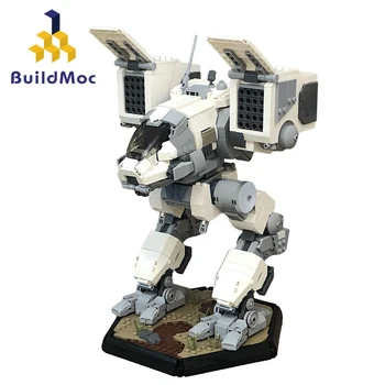 BuildMoc Militāro Bruņas BattleTech Kaķene Mech Celtniecības Blokus Uzstādīt Robots Mecha Warrior Ķieģeļu Spēle Rotaļlieta Bērniem Dzimšanas Dienas Dāvanas