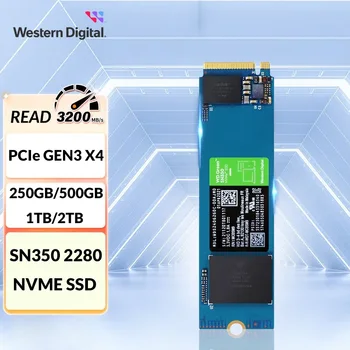 Western Digital WD Green SN350 1 TB 2 TB 250G 500G NVMe SSD PCIe 3.0X4 M. 2 2280 Diskus Klēpjdatoru Mini PC Piezīmju Datoru