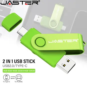 JASTER Grozāms USB Flash Drives, 64GB Bezmaksas Custom Logo USB Stick 32GB 16GB 8GB Black Biznesa Dāvanu Pen Drive 4GB Bezmaksas Atslēgu Gredzens