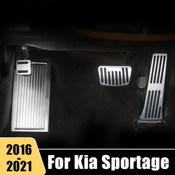 Par Kia Sportage 4 QL 2016-2018 2019 2020 2021 Auto Pedāli Degvielas Paātrinātājs Bremžu Vāciņš Kāju Spilventiņu Droseles Piederumi