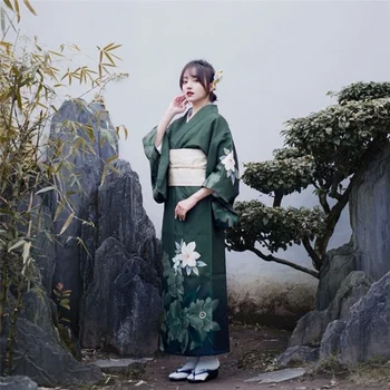 Retro Posmā Fotogrāfija Lomu spēlē Tērps, Elegantas Vakara Kleitas Tradicionālo Kimono Sieviešu Yukata Haori Ilgi, Peldmētelis