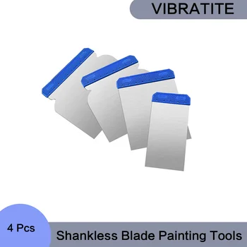 4 Gab. Shankless Asmens Krāsošanas Instrumenti, špakteļtepes, Tepes Nazi Sienu Apmetums Tīrīšanas Asmens Lāpstu Rokas Celtniecības Instrumenti Sajaukšanu Tepe