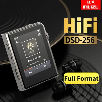 2023 A58 RUIZU HiFi Bluetooth 5.0 Mūzikas MP3 Atskaņotāju, Portatīvo Hi-Res Digitālā Audio DSD256 Lossless Metāla Walkman Ar EQ Ekvalaizers