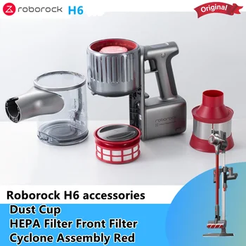 Sākotnējā Roborock H6 Daļa Pack Rokas putekļu Sūcēju piederumi Putekļu Kausa HEPA Filtrs Priekšā Ciklona Filtru Montāžu Sarkana