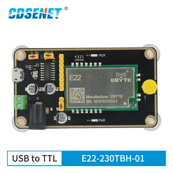 SX1262 LoRa Testa Valdes Komplektiem Bezvadu Seriālā Porta Modulis E22-230TBH-01 USB Attīstības padomes Rf Modulis E22-230T30S CE CDSENET