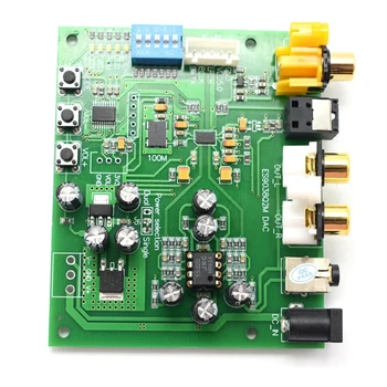Dlhifi ES9038Q2M I2S IIS DSD Koaksiālie Optisko SPDIF Digitālais Audio DAC Dekoderi Valdes Komplekti 32Bit 384K Par Pastiprinātājs Aveņu Pi