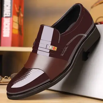 Vīriešu Biznesa Ādas Apavi Soft-soled ShoesSlip par Kleitu, Kurpes Vīriešu Oxfords Apavi Augstas Kvalitātes Ikdienas Ādas Kurpes Vīriešiem