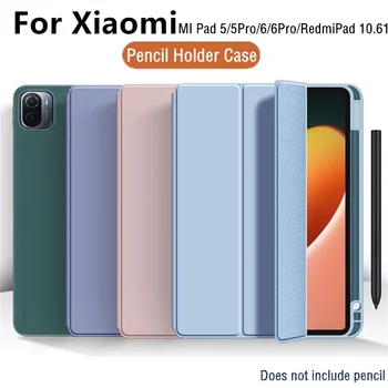 Par Xiaomi Mi Pad 5 5Pro 6 6Pro 11inch Redmi Pad 10.61 collu CaseMagnetic Zīmuļu Turētājs Vāks Mi Pad 6 11
