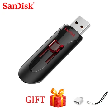 100% SanDisk USB Flash Drive CZ600 usb flash USB 3.0 Pen drive 16GB 32GB 64GB, 128GB Stick pendrive 3.0 Disk key usb high speed