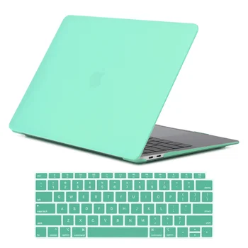 Case For Apple Macbook Air 11 /Gaisa 13 /Pro 13 15/12 inch Macbook Gumijota Matēts Zaļā Grūti Klēpjdatoru Shell+ASV Tastatūras Vāciņš Filmu