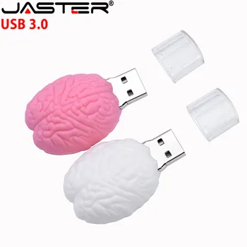 JASTER USB 3.0 karikatūra pen drive smadzeņu tipa usb 4 GB 8 GB 16 GB 32 GB 64 GB un 128GB flash atmiņas dzimšanas dienas dāvana