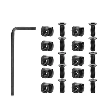10 Pack M-Bloķēšanas Skrūvi un Uzgriezni Nomaiņa Komplekts Dzelzceļu iecirkņi & Uzgriežņu atslēgas