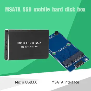 Mini USB 3.0 mSATA Adapteris Cietā Diska Gadījumā Ārējais Cietais Disks SSD Kameras