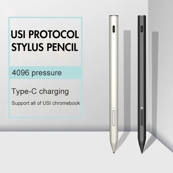 Chromebook Pildspalvu USI2.0 Stylus Zīmuli Uzlādējams Ar Palmu Noraidījumu 4096 Spiediena Jūtīgu HP, ASUS, Lenovo Tablet