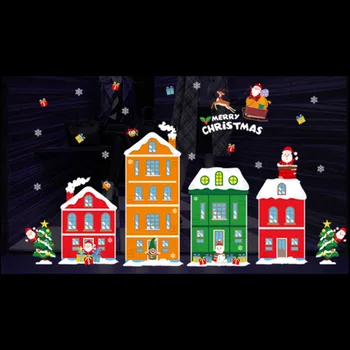 MAMALOOK Ziemassvētku Mājas Dekoru Santa Claus Uzlīmes PVC Vinila Sienu / Tapetes Logu Mūsdienu Jaunais Gads Istabas Dekors