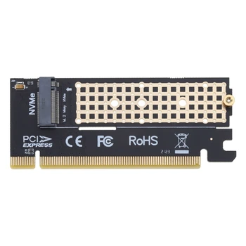(m-Taustiņu) NVME PCIE X16 Adapteris 2280 2260 2242 2230 SSD diska PCI-E x16 Card Piliens Kuģniecība