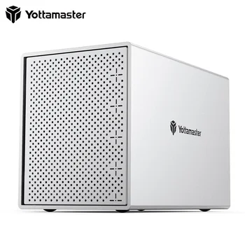 Yottamaster 5 Bay Ārējo Cieto Disku Kamerā USB3.0 HDD BOX for 3.5/2.5 Collu SATA HDD Atbalstu, 5 x 10TB Uzglabāšanas (DAS)
