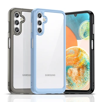 Samsung Galaxy A14 Skaidrs Case For Samsung Galaxy A14 Segtu Pamatbrīvību Grūti Caurspīdīgs Mīksto Brder Telefonu Gadījumā Samsung Galaxy A14