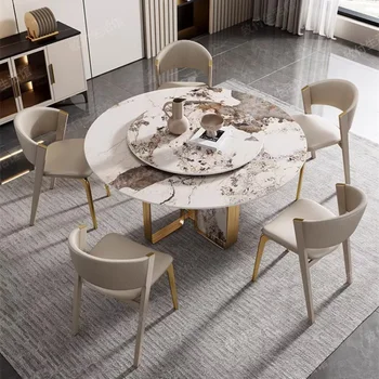 Mūsdienu Skaistas Ēdamistabas Krēsli Luksusa Metāla Balts Mākslīgās Ādas Ēdamistabas Krēsli Slinks Moderns Kariete Dizaina Virtuves Mēbeles