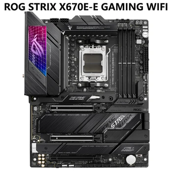 ASUS ROG STRIX X670E-E SPĒĻU WIFI 6E Ligzda AM5 LGA 1718 AMD Ryzen 7000 Spēļu Mātesplati 18+2 Barošanas Fāzēm, PCIe 5.0, DDR5