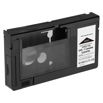 VHS-C Kasetes Adapteris VHS-C SVHS Videokameras JVC RCA Panasonic, Motorizētie VHS Kasetes Adapteri, Nav Paredzēta 8Mm/Minidv/Hi8 Melns