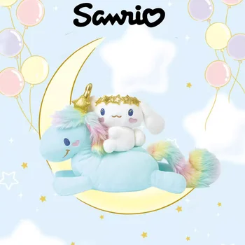 Patiesu Sanrio Anime Dzimšanas diena Sērijas Unicorn Cinnamoroll Plīša Lelle Cute Lelle Kawaii Spilvens, Bērnu Rotaļu Dāvanu