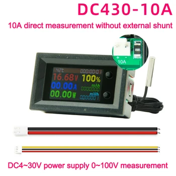 DC4-30V 10.A 50A 100.A Digital Power Energy Voltmetrs Ammeter Sprieguma Kwh Temperatūras Mērītājs Elektriskās Enerģijas Frekvences Mērītāju 8 1