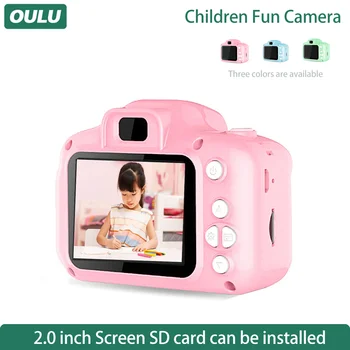 2,0 Collu Krāsu Ekrāns Kids Fun Mini Multfilmu Digitālo Kameru Uzņemt Fotogrāfijas Video Ierakstīšanas Brīvdienu Dzimšanas dienas, Bērnu Dāvanu Zēns Meitene