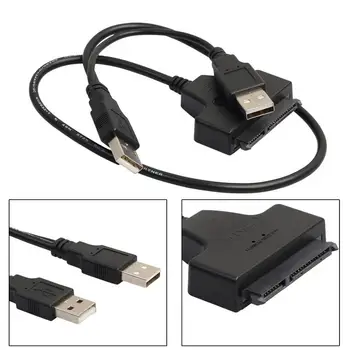 SATAto USB 2.0 Kabelis 6 gb / s 2,5 Collu Ārējie HDD SSD Cietais Disks SATA3 22 Pin Adapter USB 3.0 SataIII Vadu