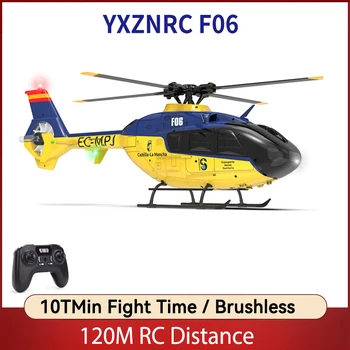 Yxznrc F06ec135 2.4 g 6ch Rc Helicopter 1:36 Mēroga Rtf Direct Drive Dual Brushless Vienu Taustiņu 3d Roll Flybarless Heli Rotaļlietas, Dāvanas