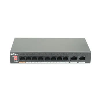 Dahua DH-S1500C-8ET2ET-DPWR 8-Port PoE Switch (Neapsaimniekotu), Atbalsta IEEE802.3af, IEEE802.3at standarta, POE Tīkla Slēdzi