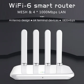 Zbtlink WIFI6 Maršrutētāju Openwrt 1800Mbps USB3.0 DDR3 256MB Gigabit LAN, WAN tīkla linuma Acs Wifi 6 Mājas Maršrutētāju 2.4 g 5.8 g Antenu 64 Lietotājs