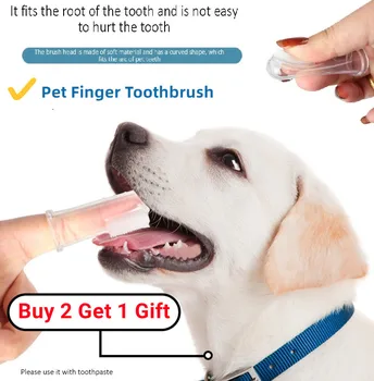 Suns Pet Zobu Suka Zobu Suka Pirkstu Suņu Rotaļlietas Vides Aizsardzības Silikona Suņi Kaķi Tīrīt Zobus Pet Piegādēm Zobu Sukas