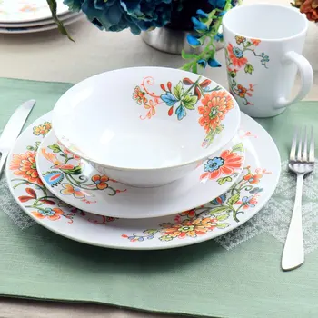Pavasara Ziedu 16 Gabals Kārta Porcelāna Dinnerware Komplekts