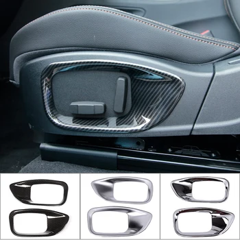 ABS Chrome Auto Sēdekļa Regulēšanas Pogas Rāmis Melns, Dekoratīvās seguma Jaguar XE XF F-PACE f tempu X761 Interjera Aksesuāri