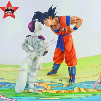 Jauns Dragon Ball Son Goku Frieza Ar Rāmi, Noteikti Anime Attēls Modelis Rotājumi Darbvirsmas Kolekcija Hobijs Kawaii Lelle, Rotaļlietas, Dāvanas,