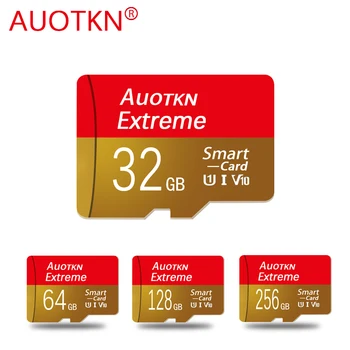 AuoTKN Ultra Micro SD Kartes 128GB 32GB 16GB 8GB Flash Atmiņas Kartes microsd TF/SD atmiņas Kartes C10 8 16 32 64 gb mini sd karti Viedtālrunis