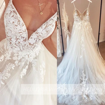 elegants strapless kāzu kleitu līnijas, mežģīņu aplikācijas līgavas kleitu, Tērpu De Mariee Kāzu Kleita Līgava