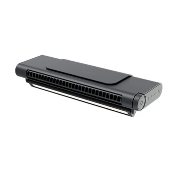 USB Birojs Portatīvie Leafless Uzlādes Ventilators Datoru Klipu Ekrāna Ventilatoru (Melna,1 Komplekts)